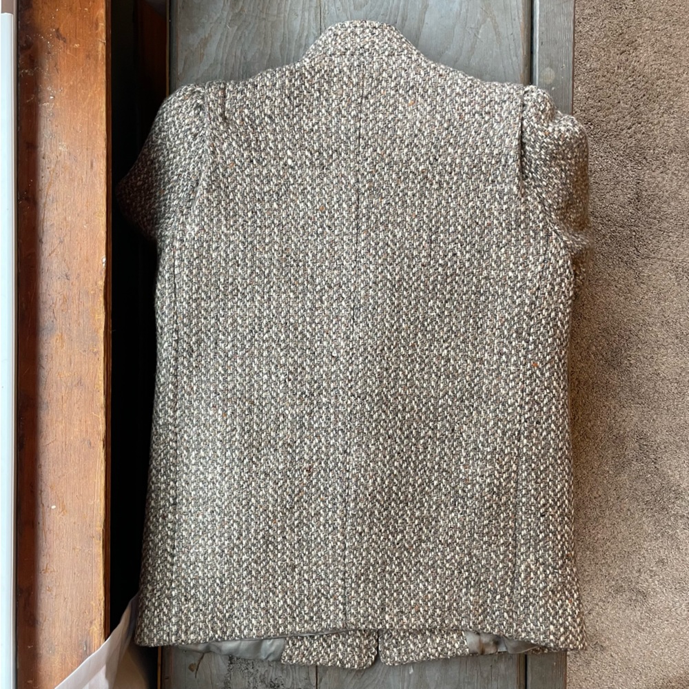 Vintage pure wool tweed jacket - Picture 5 of 7